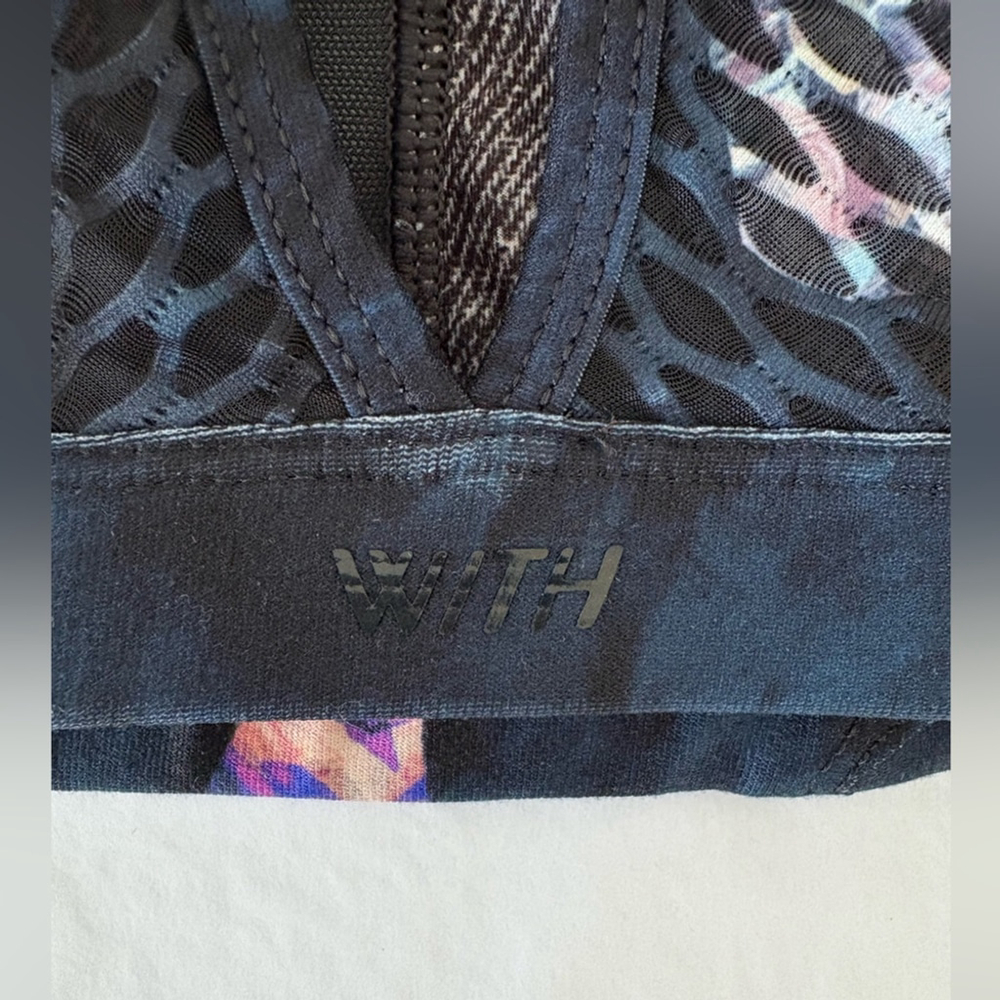 Wear It To Heart x Peloton Asteroid High Neck Bra Sz S Blue EUC - Picture 6 of 6